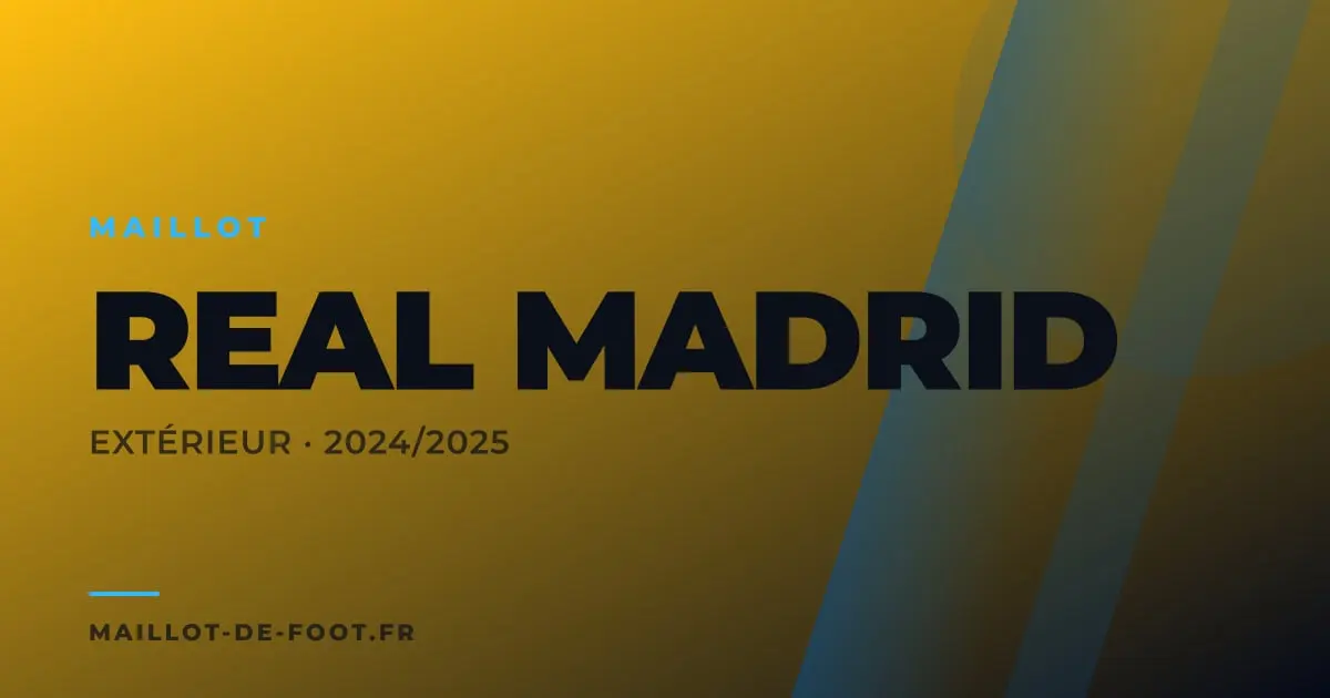 Maillot extérieur Real Madrid 2024-2025 jaune Adidas